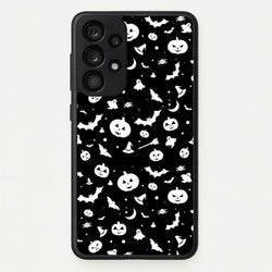 Black and White Halloween Pattern  -  Phone Case for Galaxy A53