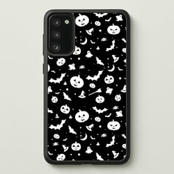 Black and White Halloween Pattern  -  Phone Case for Galaxy A41