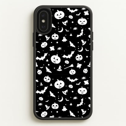 Black and White Halloween Pattern  -  Phone Case for iPhone XS Max