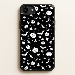 Black and White Halloween Pattern  -  Phone Case for iPhone 6 / 7 / 8 / SE