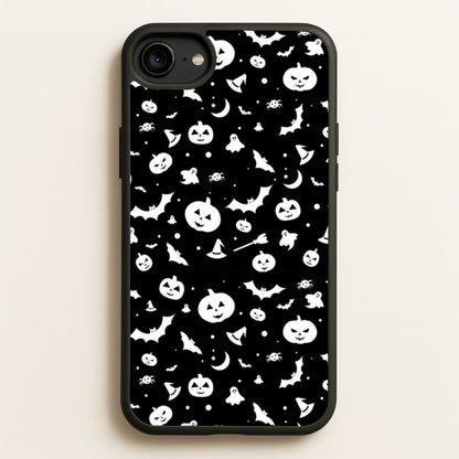 Black and White Halloween Pattern  -  Phone Case for iPhone 6 / 7 / 8 / SE