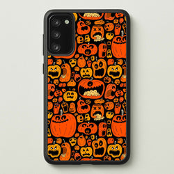 Scary Pumpkin Halloween Pattern  -  Phone Case for Galaxy A41