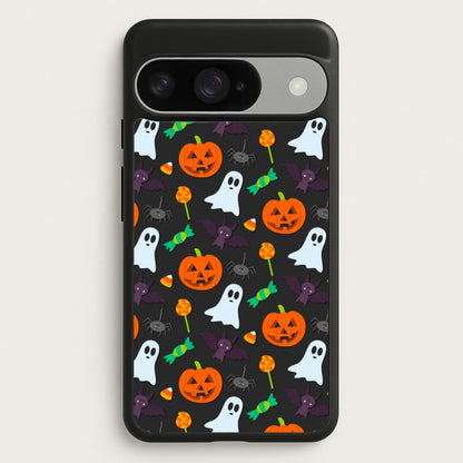 Colourful Halloween Pattern Phone Case for Google Pixel 10 / 10 Pro