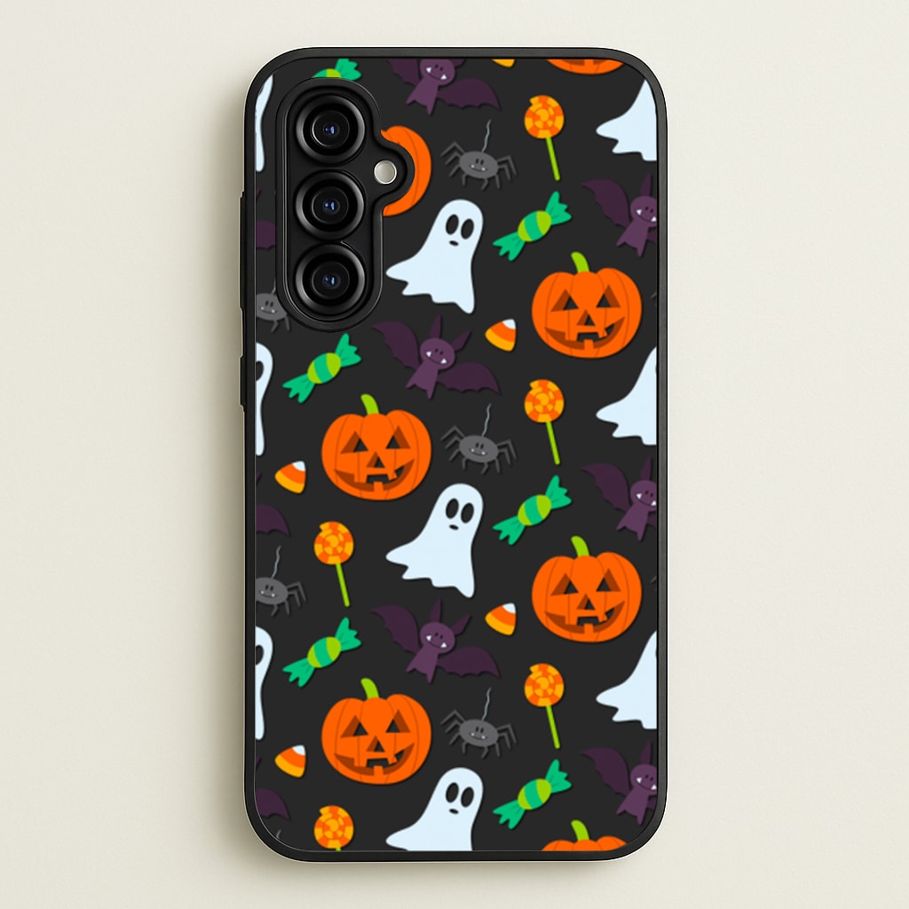 Colourful Halloween Pattern  -  Phone Case for Galaxy A54