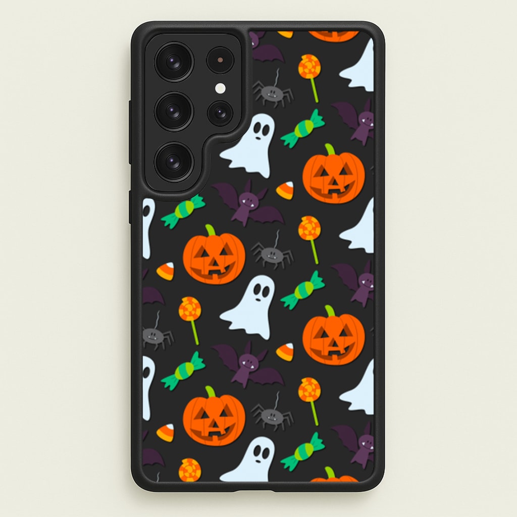 Colourful Halloween Pattern  -  Phone Case for Galaxy S23 Ultra