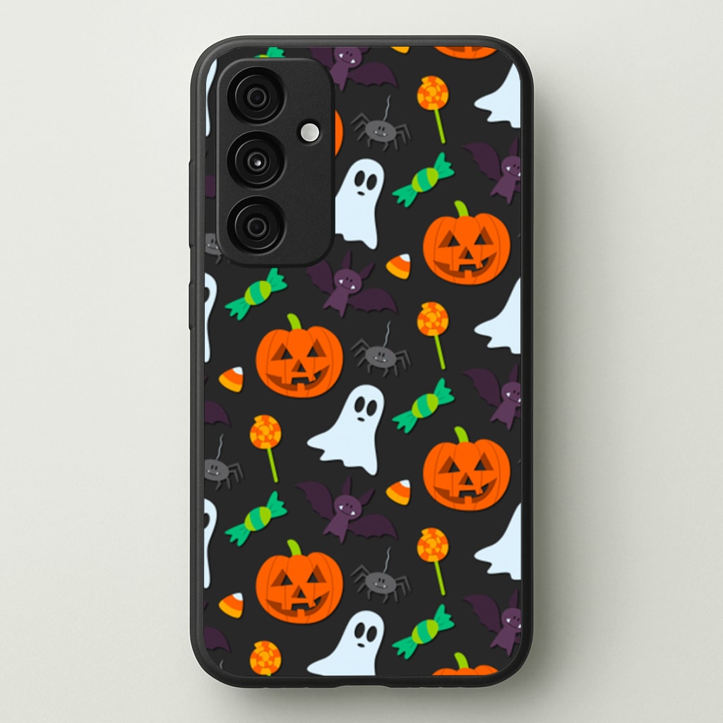 Colourful Halloween Pattern  -  Phone Case for Galaxy A55