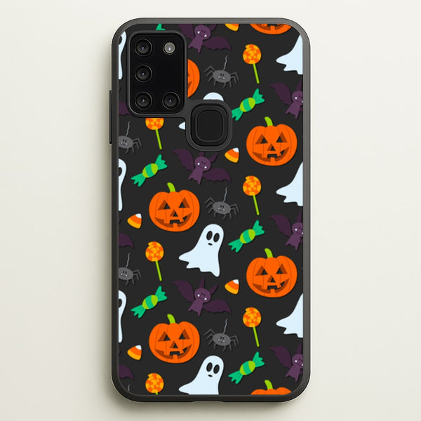 Colourful Halloween Pattern  -  Phone Case for Galaxy A21s