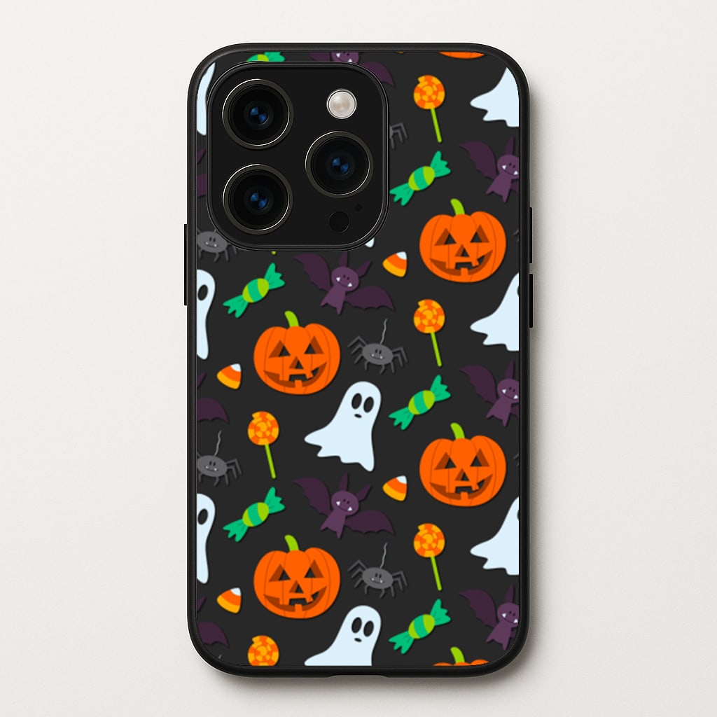 Colourful Halloween Pattern  -  Phone Case for iPhone 15 Pro