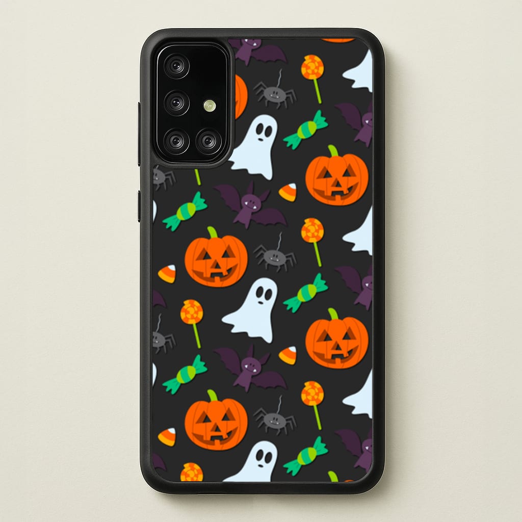 Colourful Halloween Pattern  -  Phone Case for Galaxy A71