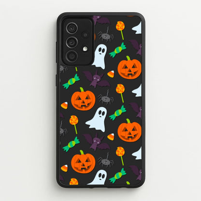 Colourful Halloween Pattern  -  Phone Case for Galaxy A52 / A52s