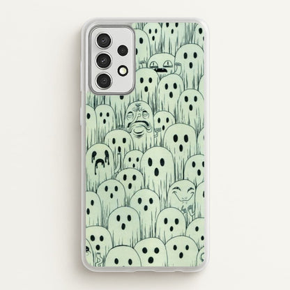Droopy Ghost Pattern  -  Phone Case for Galaxy A52 / A52s