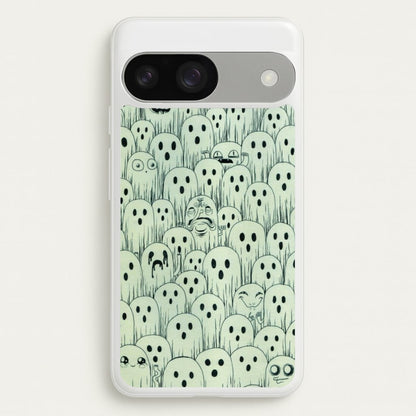Droopy Ghost Pattern  -  Phone Case for Google Pixel 9 / 9 Pro