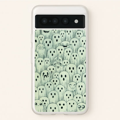 Droopy Ghost Pattern  -  Phone Case for Google Pixel 7 Pro