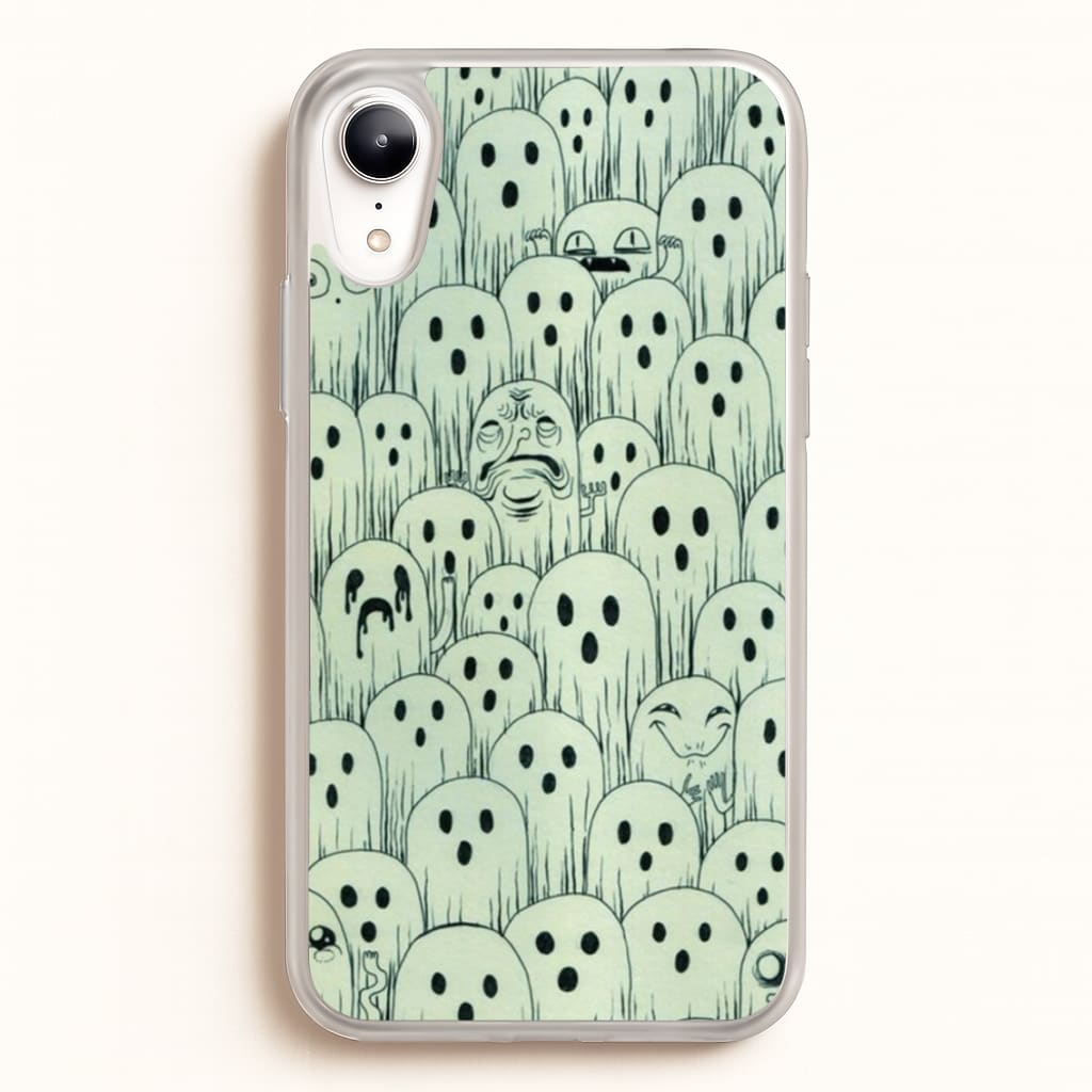 Droopy Ghost Pattern  -  Phone Case for iPhone XR