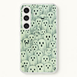 Droopy Ghost Pattern  -  Phone Case for Galaxy S25 Plus