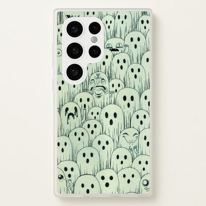 Droopy Ghost Pattern  -  Phone Case for Galaxy S24 Ultra