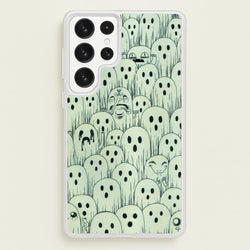 Droopy Ghost Pattern  -  Phone Case for Galaxy S22 Ultra
