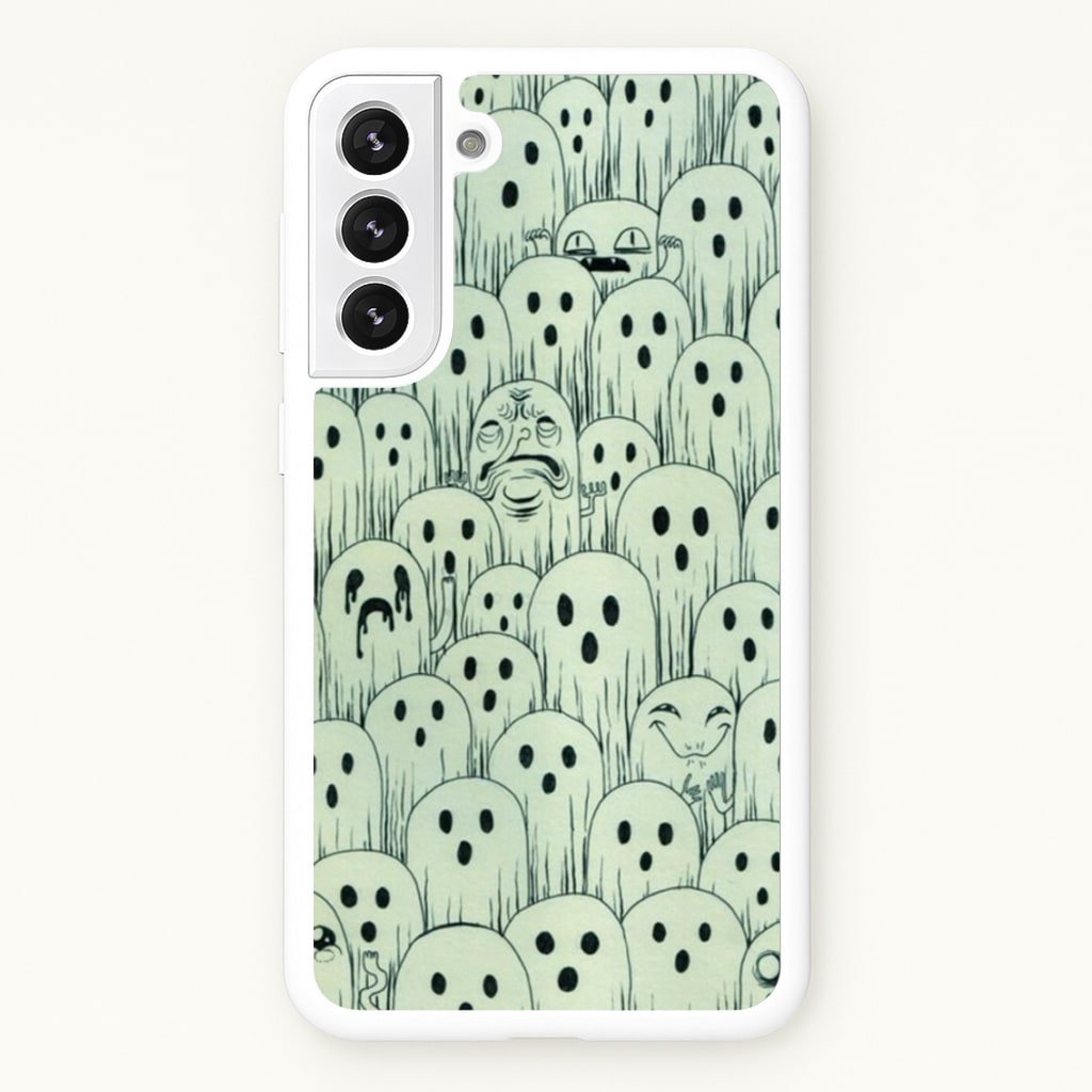 Droopy Ghost Pattern  -  Phone Case for Galaxy S22 Plus