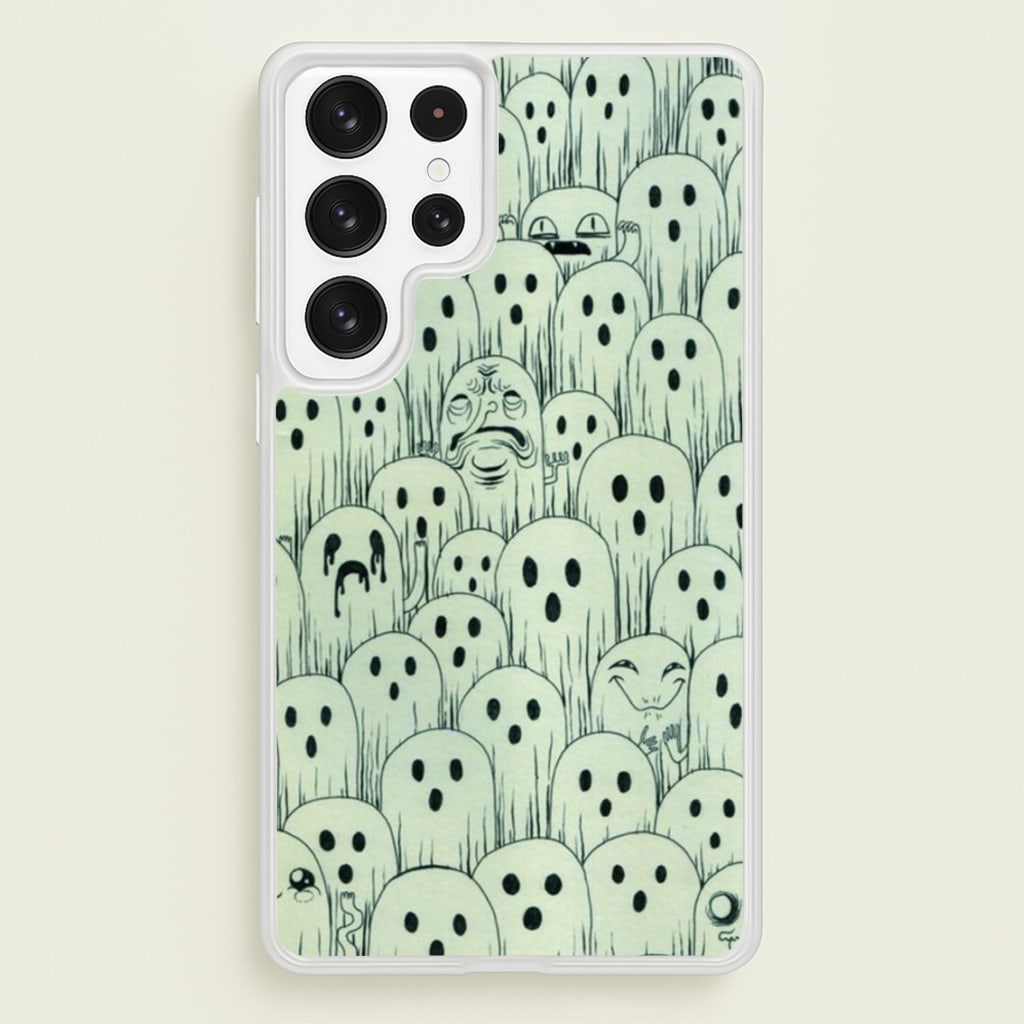Droopy Ghost Pattern  -  Phone Case for Galaxy S23 Ultra
