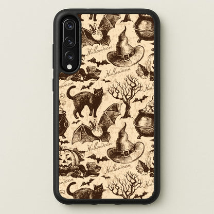 Vintage Halloween Pattern  -  Phone Case for Huawei P20 Pro