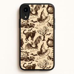 Vintage Halloween Pattern  -  Phone Case for iPhone XR