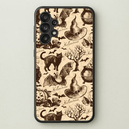 Vintage Halloween Pattern  -  Phone Case for Galaxy A13