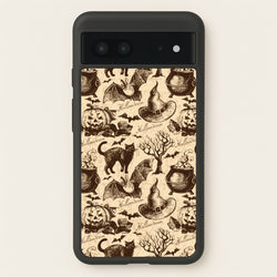 Vintage Halloween Pattern  -  Phone Case for Google Pixel 7