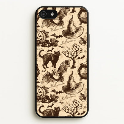 Vintage Halloween Pattern  -  Phone Case for iPhone 5 / 5s / SE 2016