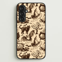 Vintage Halloween Pattern  -  Phone Case for Galaxy S23FE
