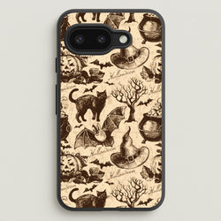 Vintage Halloween Pattern  -  Phone Case for Google Pixel 9a