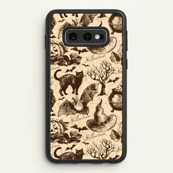 Vintage Halloween Pattern  -  Phone Case for Galaxy S10e