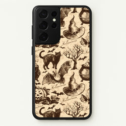 Vintage Halloween Pattern  -  Phone Case for Galaxy S21 Ultra