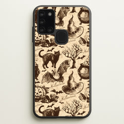 Vintage Halloween Pattern  -  Phone Case for Galaxy A21s