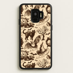 Vintage Halloween Pattern  -  Phone Case for Galaxy S9