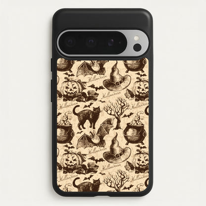 Vintage Halloween Pattern  -  Phone Case for Google Pixel 9 Pro XL