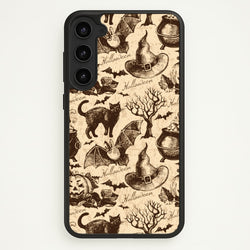 Vintage Halloween Pattern  -  Phone Case for Galaxy S23