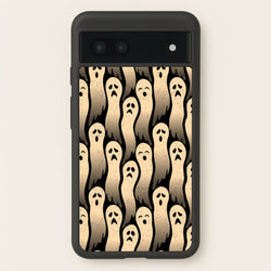 Vintage Wriggly Ghost Pattern  -  Phone Case for Google Pixel 7a