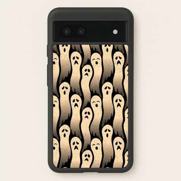 Vintage Wriggly Ghost Pattern  -  Phone Case for Google Pixel 7a