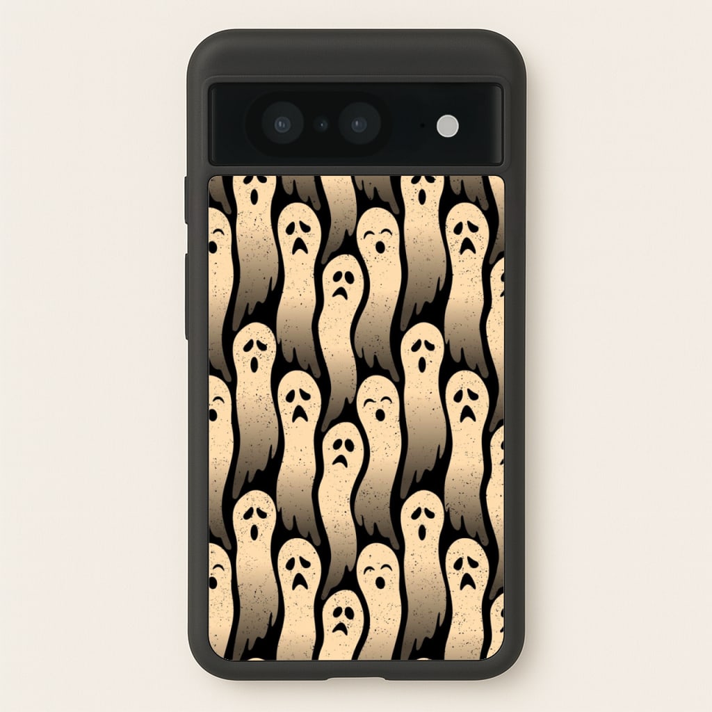 Vintage Wriggly Ghost Pattern  -  Phone Case for Google Pixel 8