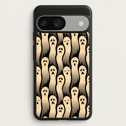 Vintage Wriggly Ghost Pattern  -  Phone Case for Google Pixel 9 / 9 Pro