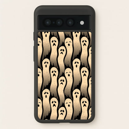 Vintage Wriggly Ghost Pattern  -  Phone Case for Google Pixel 7 Pro