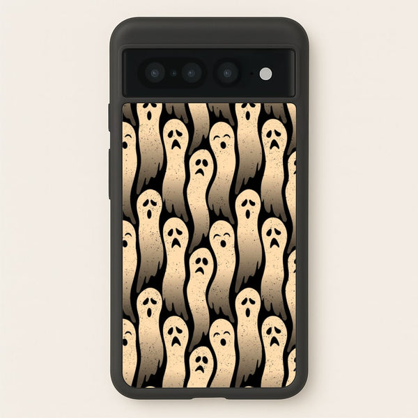 Vintage Wriggly Ghost Pattern  -  Phone Case for Google Pixel 7 Pro