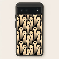 Vintage Wriggly Ghost Pattern  -  Phone Case for Google Pixel 6