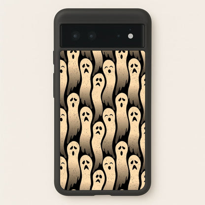Vintage Wriggly Ghost Pattern  -  Phone Case for Google Pixel 6