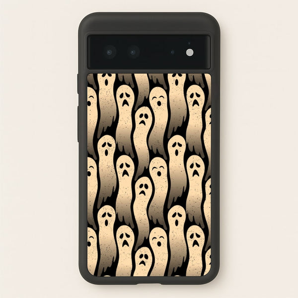 Vintage Wriggly Ghost Pattern  -  Phone Case for Google Pixel 6