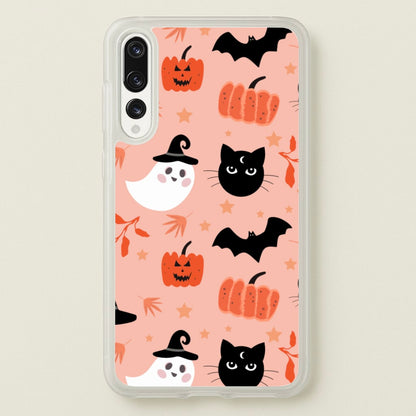 Pretty Pink Halloween Pattern  - Halloween Phone Case for Huawei P20 Pro