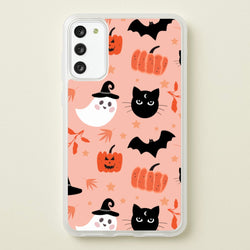 Pretty Pink Halloween Pattern  - Halloween Phone Case for Galaxy S20FE