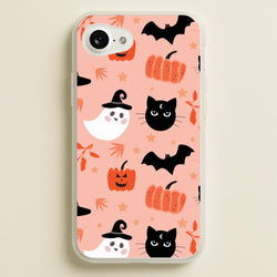 Pretty Pink Halloween Pattern  - Halloween Phone Case for iPhone 16e