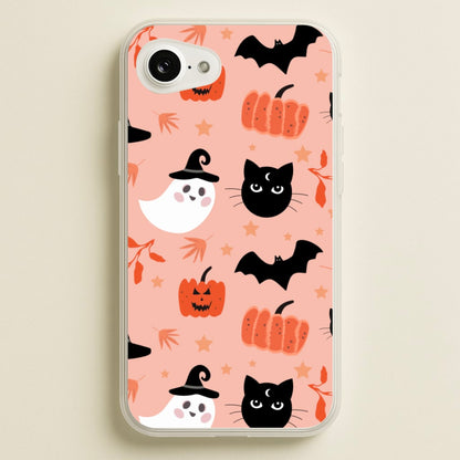 Pretty Pink Halloween Pattern  - Halloween Phone Case for iPhone 16e