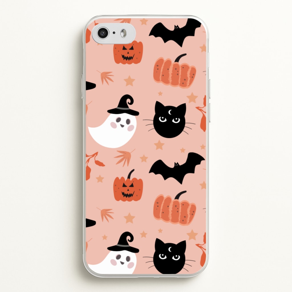 Pretty Pink Halloween Pattern  - Halloween Phone Case for iPhone 5 / 5s / SE 2016